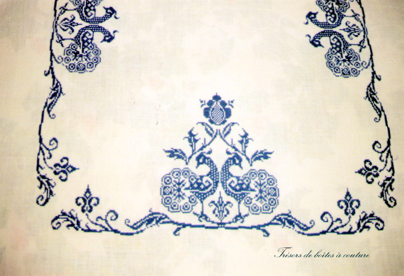 Nappe aux paons