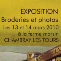 Exposition de broderies et photos en Touraine