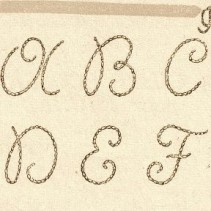 Initiales faciles à broder