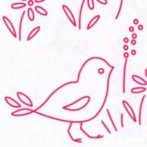 La broderie rouge