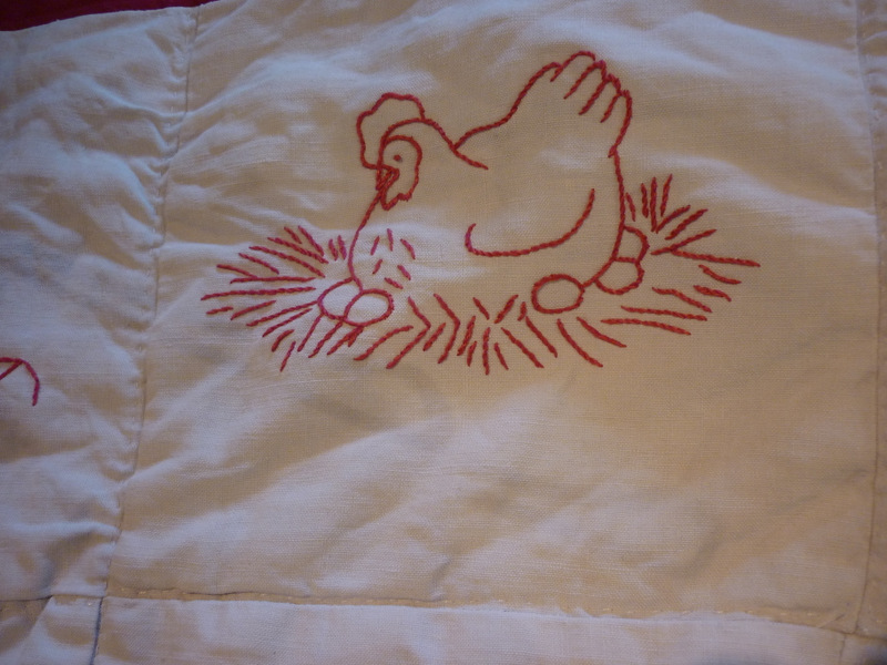 La broderie rouge