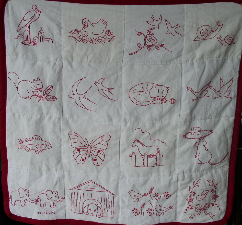 Broderie rouge (suite)
