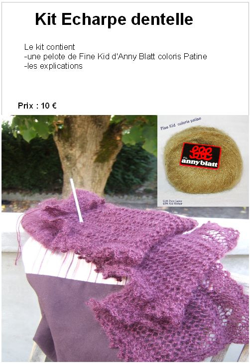 Kit Echarpe Dentelle