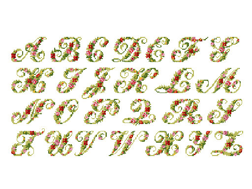 Alphabet fleuri – la lettre D