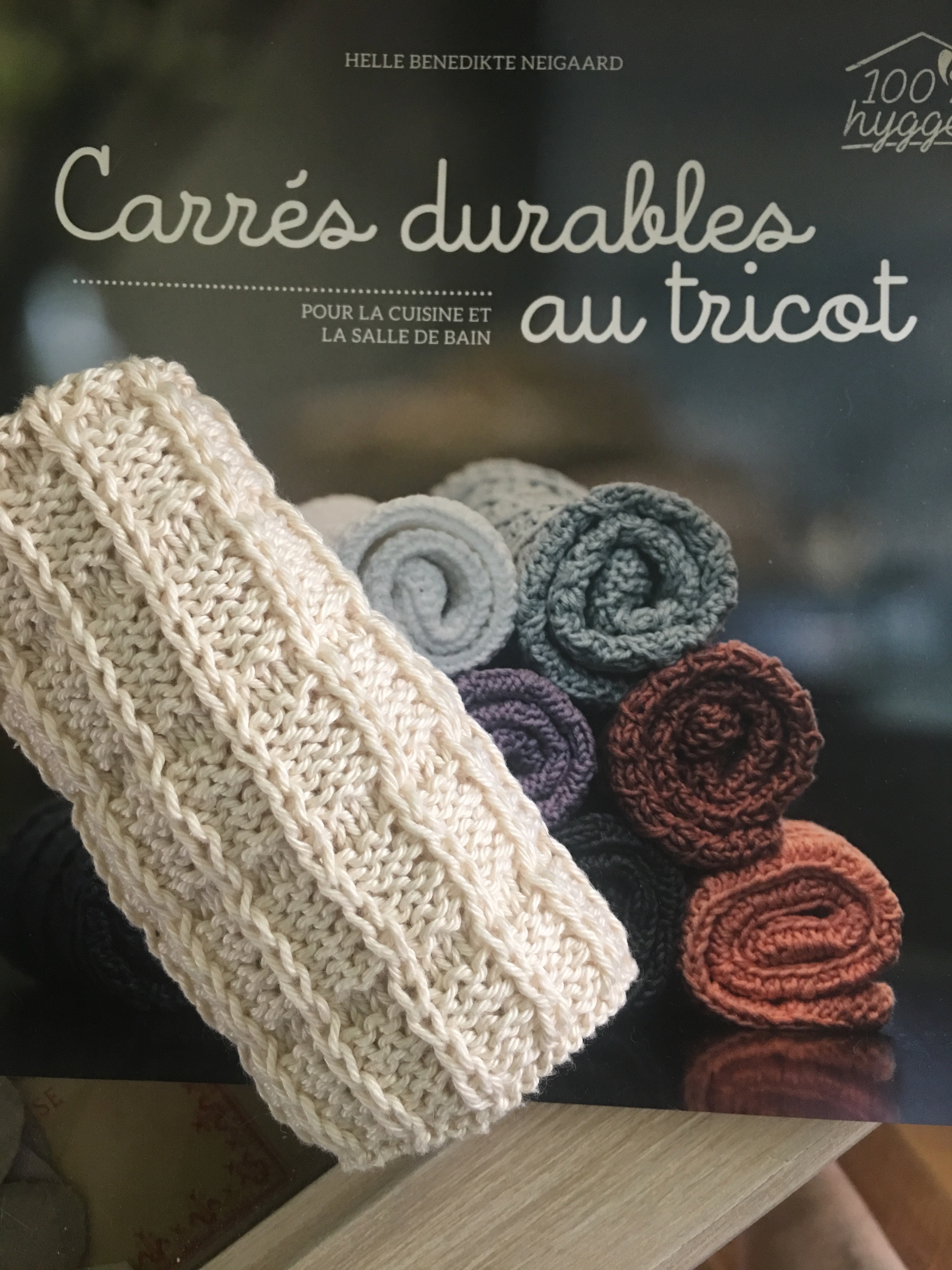 Carrés durables au tricot