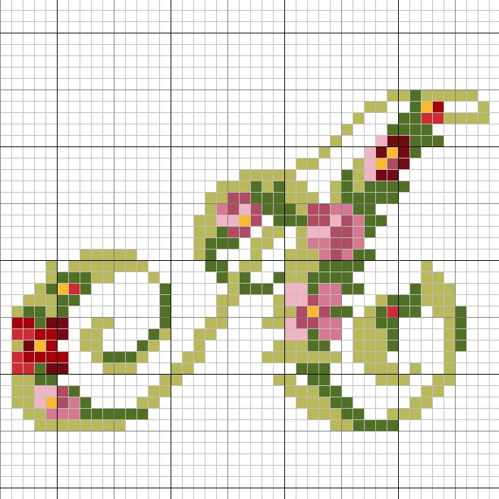 Alphabet fleuri : la lettre A